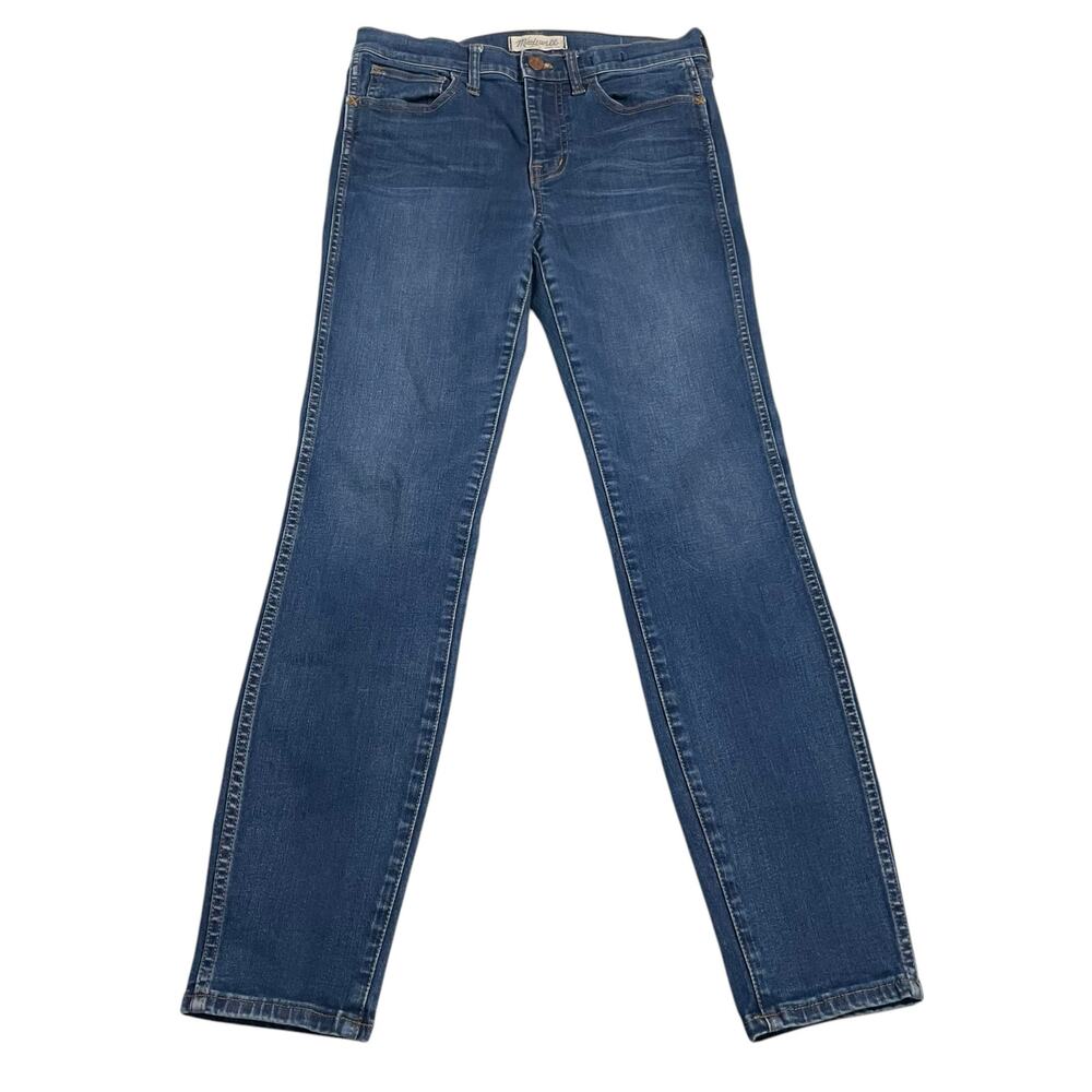 Madewell Womens Jeans Size 27 Blue Stretch High Riser Skinny Mid Rise Denim Jean